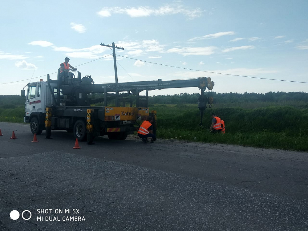 Поставка опор в Карелию